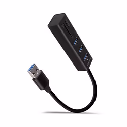 Axagon HMA-CR3A, USB 3.2 Gen 1 (3.1 Gen 1) Type-A, Noir, MMC Mobile, MicroSD (TransFlash), MicroSDHC, MicroSDXC, MiniMMC, Min ...