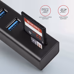 Axagon HMA-CR3A station d'accueil USB 3.2 Gen 1 (3.1 Gen 1) Type-A Noir