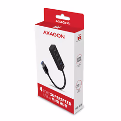 Axagon HUE-M1A hub & concentrateur USB 3.2 Gen 1 (3.1 Gen 1) Type-A 5000 Mbit/s Noir - Vue supplémentaire 6