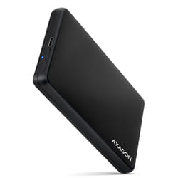 Axagon EE25-SLC Boîtier de disques de stockage Boîtier disque dur/SSD Noir 2.5"