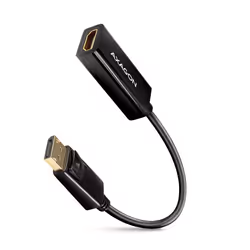 Axagon RVD-HI14N, 0,18 m, DisplayPort, HDMI, Mâle, Femelle, Droit