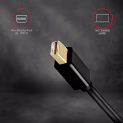 Axagon RVDM-HI14N câble vidéo et adaptateur 0,15 m Mini DisplayPort HDMI Noir - Vue supplémentaire 4