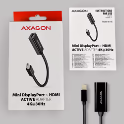 Axagon RVDM-HI14N câble vidéo et adaptateur 0,15 m Mini DisplayPort HDMI Noir - Vue supplémentaire 6