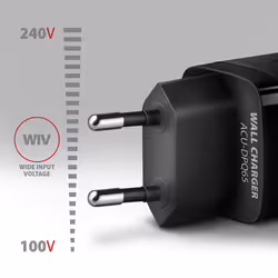 Axagon ACU-DPQ65 chargeur d'appareils mobiles Smartphone Noir Secteur Charge rapide Intérieure