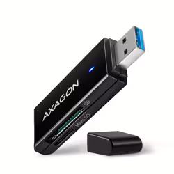 Axagon CRE-S2N, MMC, MMC Mobile, MMCmicro, MicroSD (TransFlash), MicroSDHC, MicroSDXC, MiniSD, RS-MMC, SD, SDHC,..., Noir, 50 ...