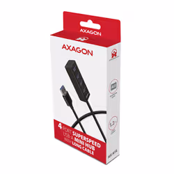 Axagon HUE-M1AL hub & concentrateur USB 3.2 Gen 1 (3.1 Gen 1) Type-A 5000 Mbit/s Noir - Vue supplémentaire 7