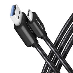 Axagon BUCM3-AM10AB câble USB 1 m USB 3.2 Gen 1 (3.1 Gen 1) USB C USB A Noir