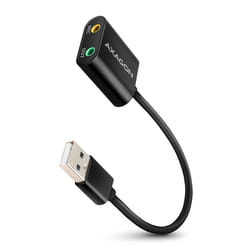 Axagon ADA-12 USB 2.0 Stereo Audio Mini-Adapter 15 cm Kabellänge - Kabel - Audio/Multimedia 2.0 canaux