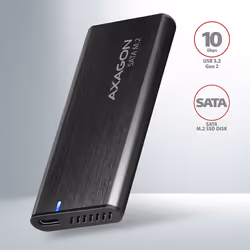 Axagon EEM2-SBC externes Gehäuse für M.2 SSDs USB-C 3.2 Gen 2 - schwarz Enceinte ssd Noir