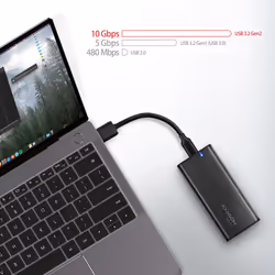 Axagon EEM2-SBC externes Gehäuse für M.2 SSDs USB-C 3.2 Gen 2 - schwarz Enceinte ssd Noir - Vue supplémentaire 7