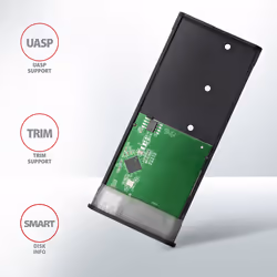 Axagon EEM2-SBC externes Gehäuse für M.2 SSDs USB-C 3.2 Gen 2 - schwarz Enceinte ssd Noir - Vue supplémentaire 8