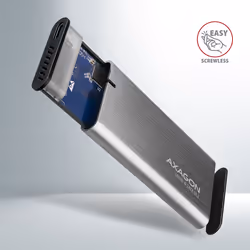 Axagon EEM2-SG2 Boîtier de disques de stockage Enceinte ssd Gris M.2
