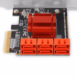 Axagon PCES-SA6 carte et adaptateur d'interfaces Interne SATA
