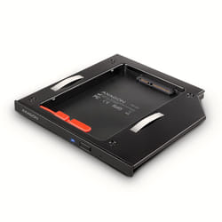 Axagon RSS-CD09 2.5 SSD/HDD caddy into DVD slot 9.5 mm LED ALU carte et adaptateur d'interfaces Interne SATA