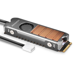 Axagon CLR-M2FAN système de refroidissement d’ordinateur Disque électronique Dissipateur thermique/Radiateur Gris 1 pièce(s)