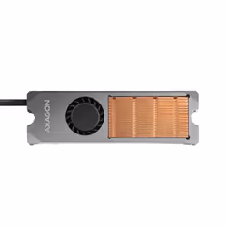 Axagon CLR-M2FAN système de refroidissement d’ordinateur Disque électronique Dissipateur thermique/Radiateur Gris 1 pièce(s)