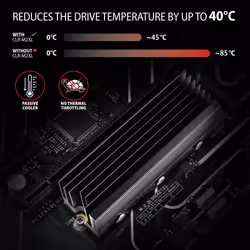 Axagon CLR-M2XL système de refroidissement d'ordinateur M.2 NVMe SSD Dissipateur thermique/Radiateur Noir 1 pièce(s) - Vue supplémentaire 4