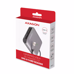 Axagon CRE-S3 External card reader USB-A 3.2 Gen 1 3-slot & lun SD/microSD/CF lecteur de carte mémoire USB 3.2 Gen 1 (3.1 Gen 1) Type-A Gris - Vue supplémentaire 8