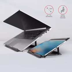 Axagon STND-L Support de livres Supports de Laptop Gris 40,6 cm (16") - Vue supplémentaire 5