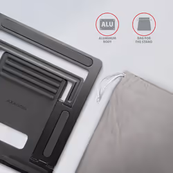 Axagon STND-L Support de livres Supports de Laptop Gris 40,6 cm (16") - Vue supplémentaire 6