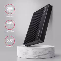 Axagon EE25-GTR USB-C 3.2 Gen 2 - SATA 6G 2.5\" externes Festplattengehäuse geriffelt Boîtier disque dur/SSD Noir 2.5"