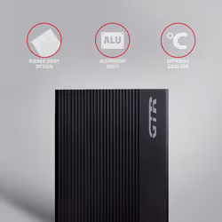 Axagon EE35-GTR USB-C 5Gbps - SATA 6G, 3.5 RIBBED box BLACK - USB Typ C Boîtier HDD Noir 3.5"