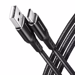 Axagon BUCM-AM10AB, 1 m, USB A, USB C, USB 2.0, 480 Mbit/s, Noir