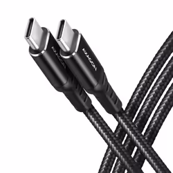 Axagon BUCM-CM10AB, 1 m, USB C, USB C, USB 2.0, 5000 Mbit/s, Noir