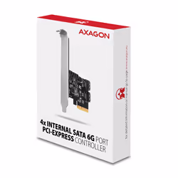 Axagon PCES-SA4X4 carte et adaptateur d'interfaces Interne SATA - Vue supplémentaire 6