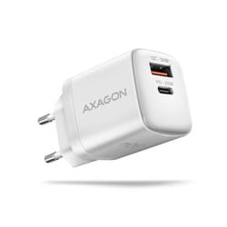Axagon ACU-PQ30W Ladegerät QC3.0.4.0/AFC/FCP/PPS/Apple+ PD USB-C 30W - weiß - USB Typ C Téléphone portable, Smartphone, Smartwatch, Tablette, Universel Blanc Secteur Charge rapide Intérieure