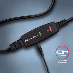 Axagon ADR-210B USB 2.0 A-M -> B-M active connecting/repeater cable 10m - Kabel - Digital/Daten câble USB USB A USB B Noir - Vue supplémentaire 7
