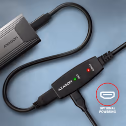 Axagon ADR-305 USB 3.2 Gen 1 A-M -> A-F active extension/repeater cable 5m - Kabel - Digital/Daten câble USB USB 3.2 Gen 1 (3.1 Gen 1) USB A Noir - Vue supplémentaire 6