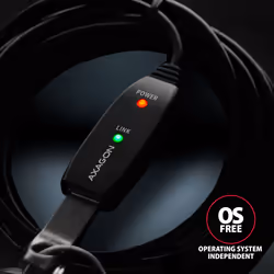 Axagon N ADR-310 USB 3.2 Gen 1 A-M -> A-F aktivni prodluovaci repeater kabel câble USB USB 3.2 Gen 1 (3.1 Gen 1) 10 m USB A Noir - Vue supplémentaire 5