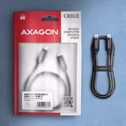 Axagon BUCM2-CM20AB Ladekabel USB-C zu USB-C 2.0, 2 m, PD 240 W 5 A, ALU - Schwarz - 2 Meter langes USB-C zu USB-C Kabel - Daten- und Ladefähig câble USB USB 2.0 USB C Noir - Vue supplémentaire 7