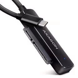 Axagon ADSA-FP2C USB-C 5Gbps - SATA 6G, 2.5 SSD/HDD SLIM adapter - Adapter - Digital/Daten, USB Type-C, SATA, Mâle, Noir, PC  ...