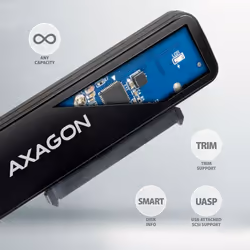 Axagon ADSA-FP2C USB-C 5Gbps - SATA 6G, 2.5 SSD/HDD SLIM adapter - Adapter - Digital/Daten carte et adaptateur d'interfaces - Vue supplémentaire 5
