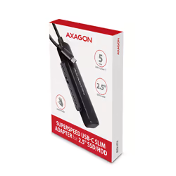 Axagon ADSA-FP2C USB-C 5Gbps - SATA 6G, 2.5 SSD/HDD SLIM adapter - Adapter - Digital/Daten carte et adaptateur d'interfaces - Vue supplémentaire 7
