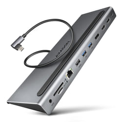 Axagon HMC-4KX3 station d'accueil Avec fil USB 3.2 Gen 1 (3.1 Gen 1) Type-C Gris