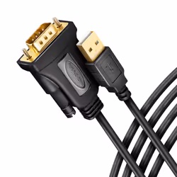 Axagon ADS-1PQN USB-A 2.0 - serial RS-232 DB9-M FTDI adapter cable 1.5m - Adapter - Digital/Daten, Noir, 1,5 m, USB Type-A, R ...