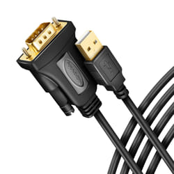 Axagon ADS-1PQN USB-A 2.0 - serial RS-232 DB9-M FTDI adapter cable 1.5m - Adapter - Digital/Daten câble Série Noir 1,5 m USB Type-A