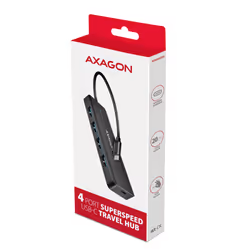 Axagon HUE-C1C hub & concentrateur USB 3.2 Gen 1 (3.1 Gen 1) Type-C 5000 Mbit/s Noir - Vue supplémentaire 7