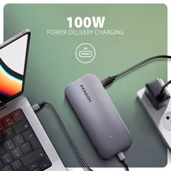 Axagon HMC-12GM2 station d'accueil Avec fil ROG XG Mobile + USB Type-C Gris - Vue supplémentaire 7