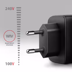 Axagon ACU-PQ45 QC 3.0, 4.0/AFC/FCP/PPS/PD, 45W, schwarz - Netzladegerät mit USB-A und USB-C Schnittstelle Téléphone portable, Smartphone, Smartwatch, Tablette, Universel Noir Secteur Charge rapide Intérieure