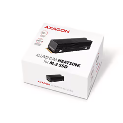 Axagon CLR-M2XT M.2 SSD Passivkühler Aluminium - 2280 M.2 NVMe SSD, Disque électronique Dissipateur thermique/Radiateur Noir, Gris 1 pièce(s) - Vue supplémentaire 6