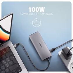Axagon HMC-6G2L station d'accueil Avec fil USB 3.2 Gen 2 (3.1 Gen 2) Type-C Aluminium - Vue supplémentaire 4