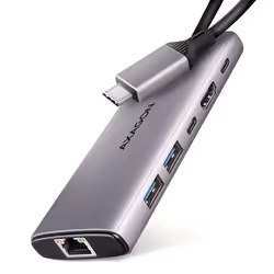 Axagon HMC-6G2L station d'accueil Avec fil USB 3.2 Gen 2 (3.1 Gen 2) Type-C Aluminium - Vue supplémentaire 8