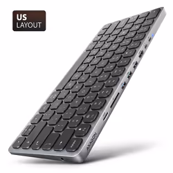 Axagon HMC-KB-US station d'accueil Avec fil USB 3.2 Gen 1 (3.1 Gen 1) Type-C Gris