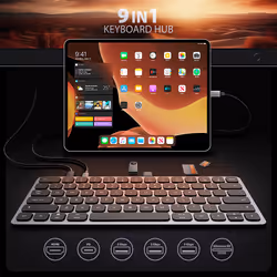 Axagon HMC-KB-US station d'accueil Avec fil USB 3.2 Gen 1 (3.1 Gen 1) Type-C Gris