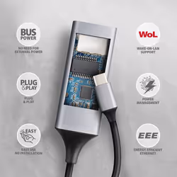 Axagon ADE-TXPD carte réseau Ethernet 1000 Mbit/s - Vue supplémentaire 6