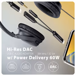 Axagon ADA-HCPD câble audio 0,1 m USB-C, 3.5 mm USB-C Noir - Vue supplémentaire 2